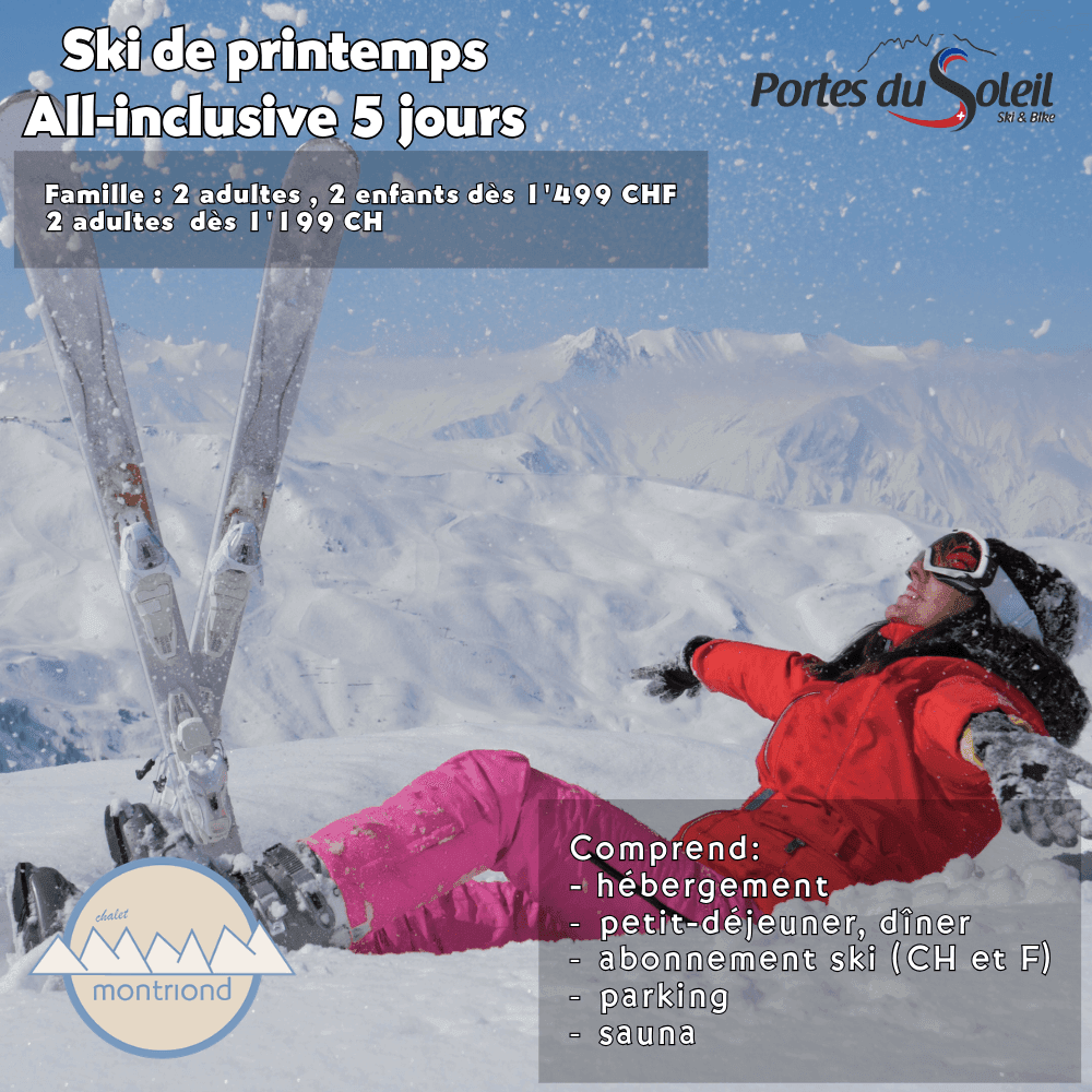 Offre Ski printemps Chalet Montriond — visuel 3