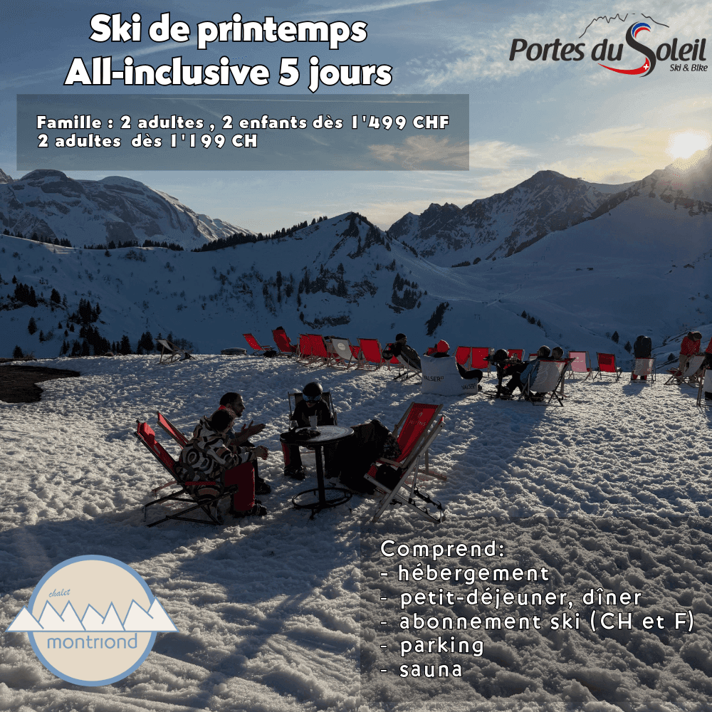 Offre Ski printemps Chalet Montriond — visuel 4