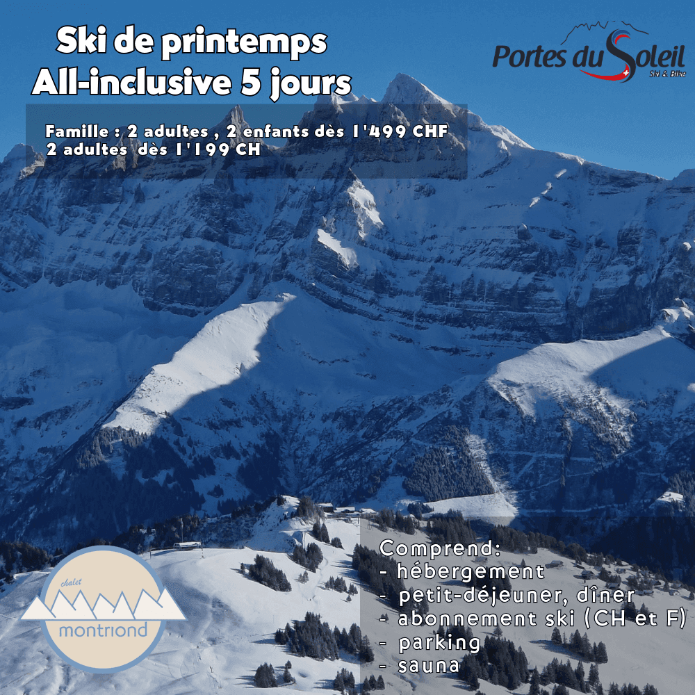 Offre Ski printemps Chalet Montriond — visuel 5