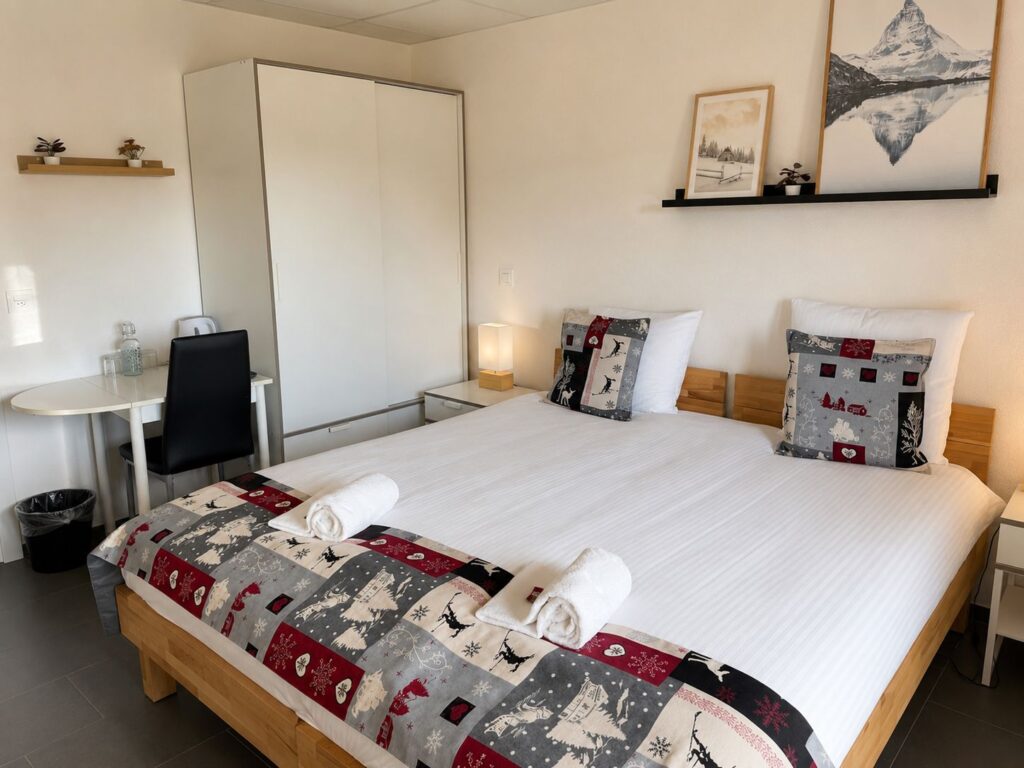 Chambre double du Chalet Montriond