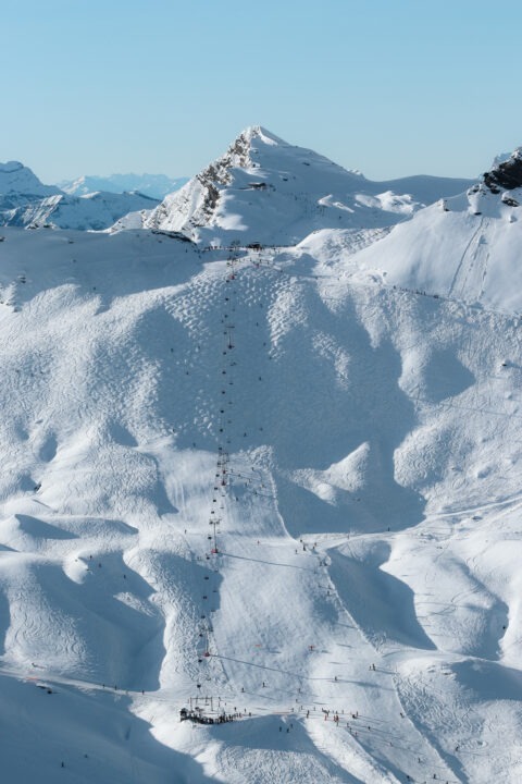 Le Mur Suisse, piste de la Chavanette